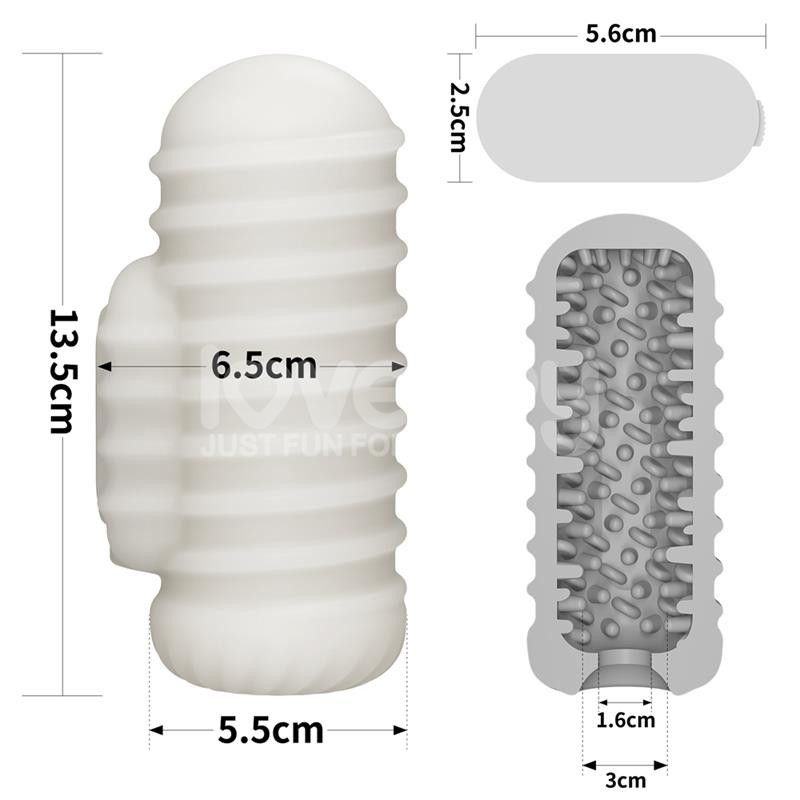 Knights Ring Etui à pénis et stimulateur ondulé