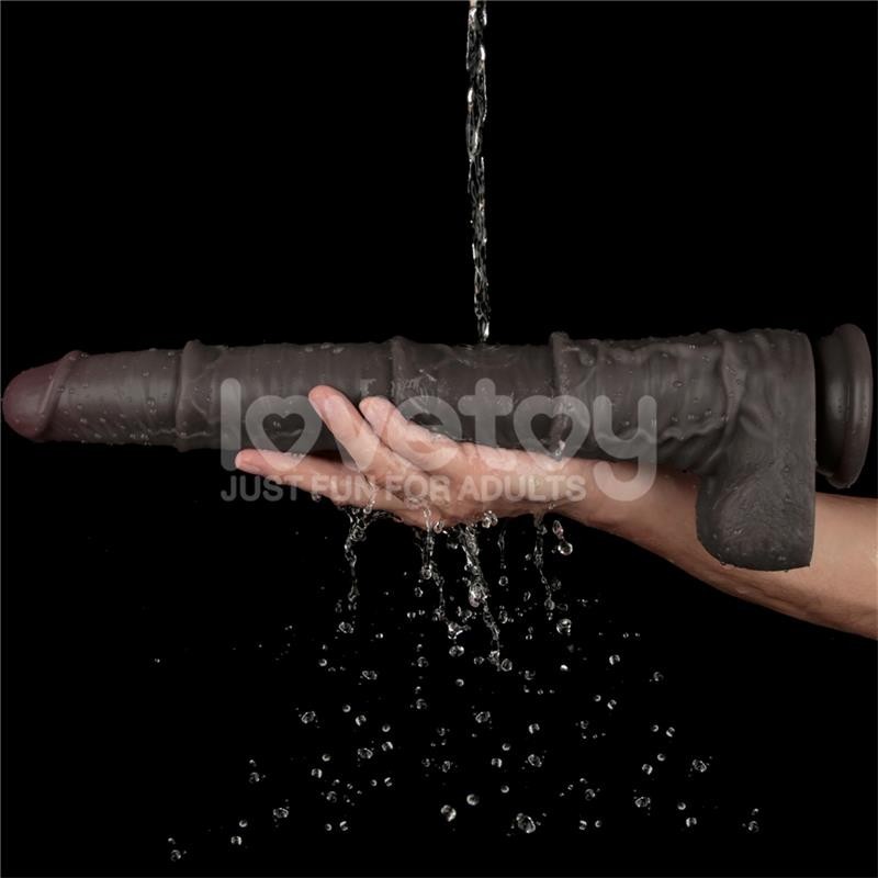 Gode double couche articulable XXL 16