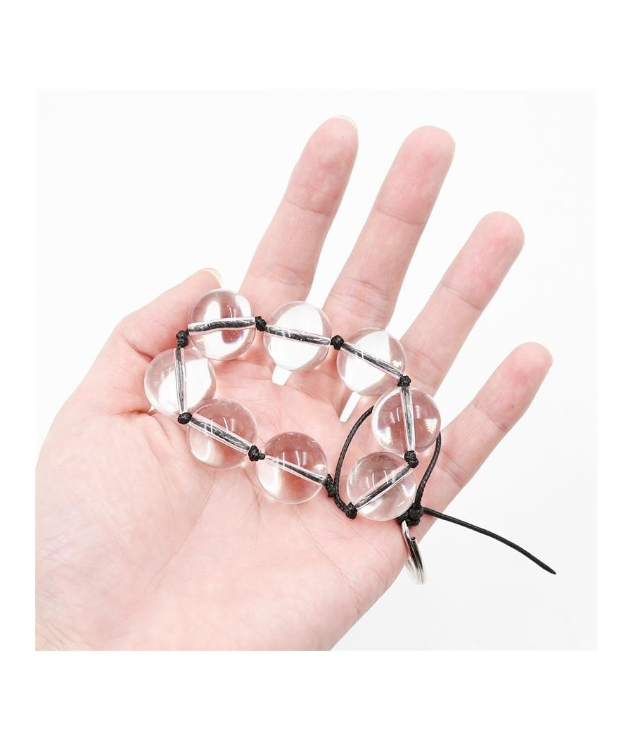 Chaîne Anale avec boules en verre 4 tailles