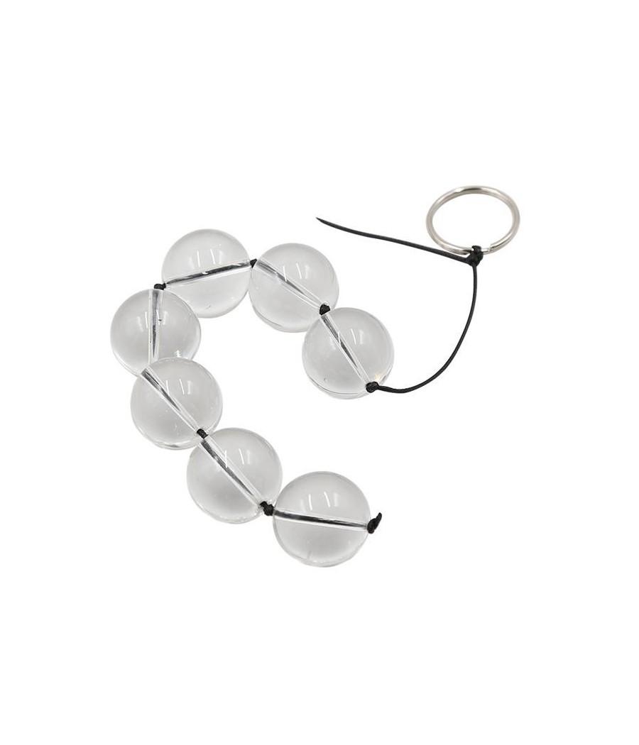 Chaîne Anale avec boules en verre 4 tailles