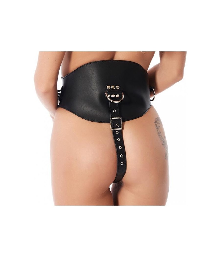 Corset avec gode en latex