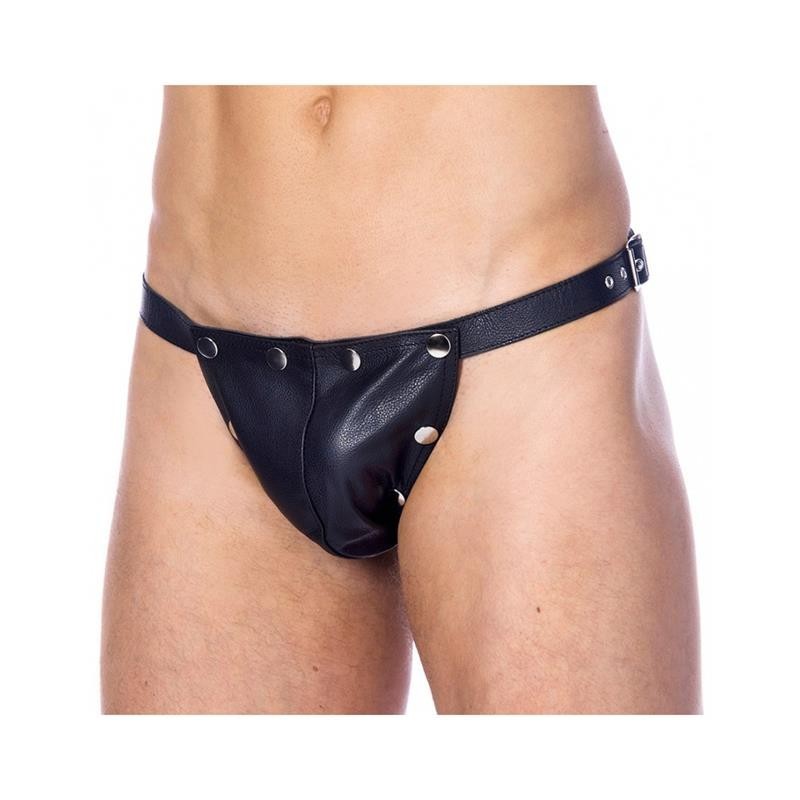 Panty masculin en cuir Taille Unique
