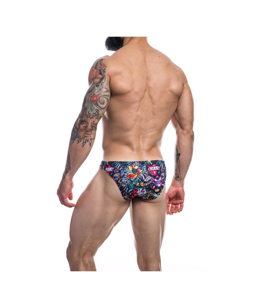 Slip Bikini coupe basse Provocatif Tattoo