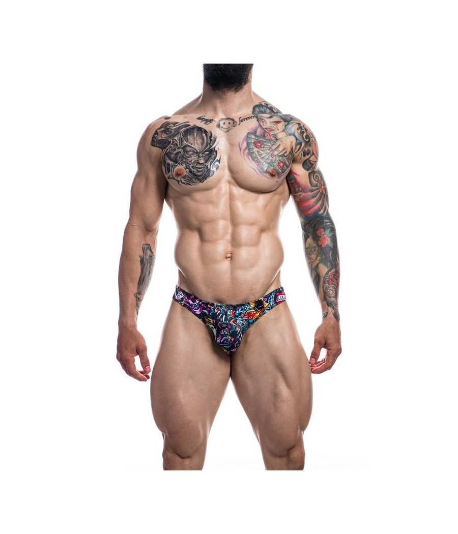 Slip Bikini coupe basse Provocatif Tattoo