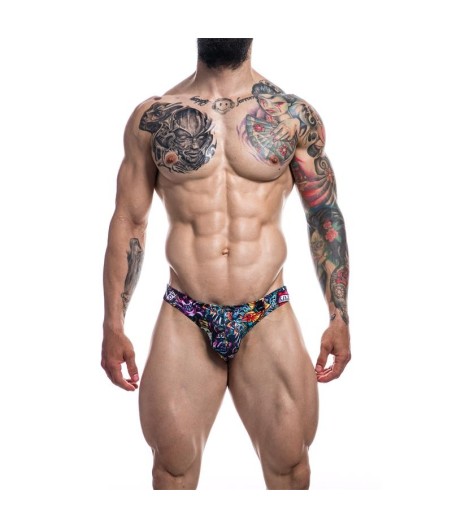 Slip Bikini coupe basse Provocatif Tattoo