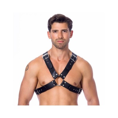 harnais reglable en cuir avec Hebillas
