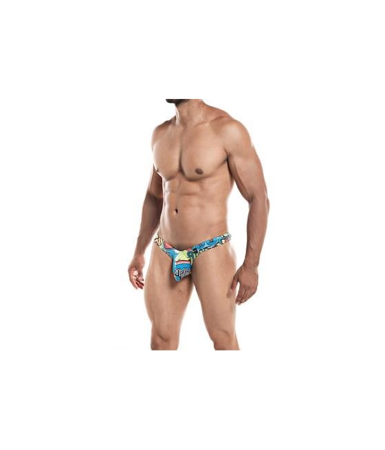 Pochette Tanga C4MPE02 sublimant motif léopard teinté