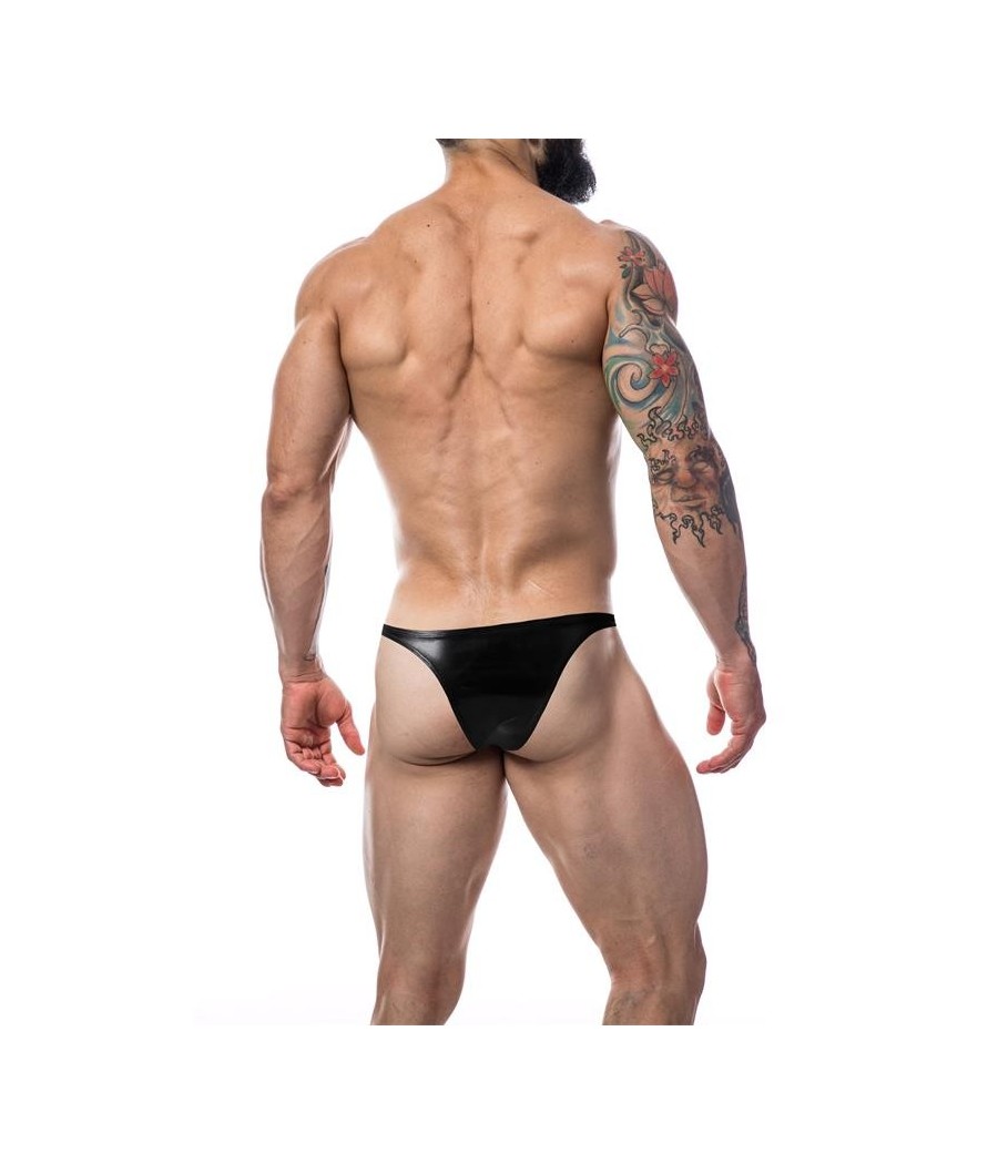 C4M11 slip style Brésilien Similicuir Noir