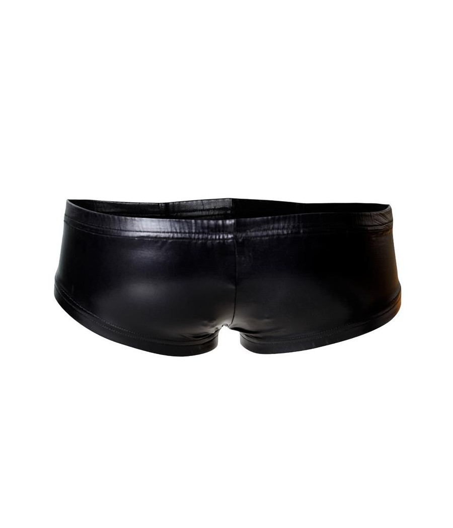 C4M10 Boxer Type Short Similicuir Noir