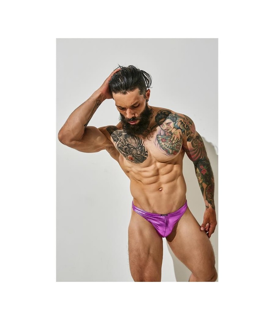 C4M03 Tanga Rose Skaï