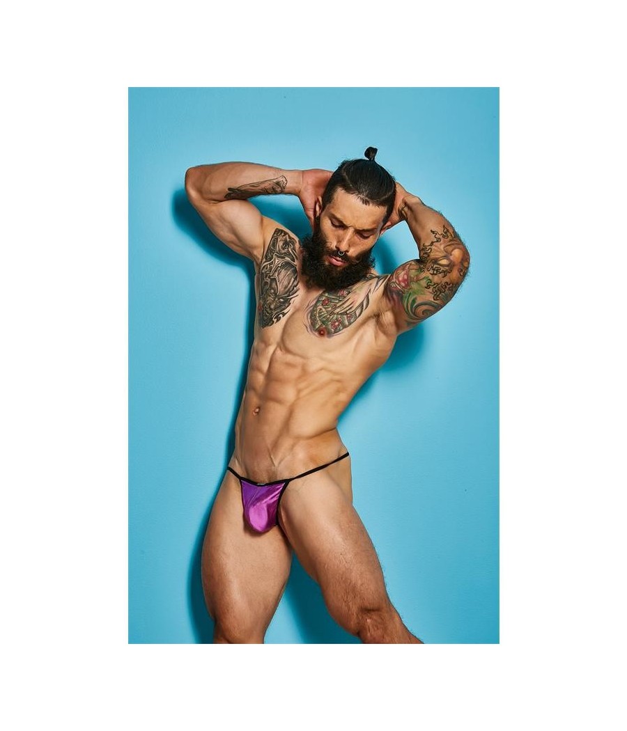 C4M02 Tanga Rose Skaï