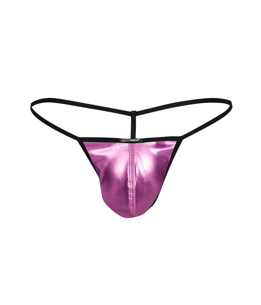 C4M02 Tanga Rose Skaï