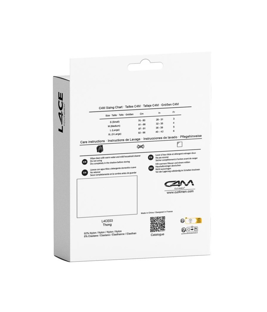 L4CE03 Tanga avec ceinture