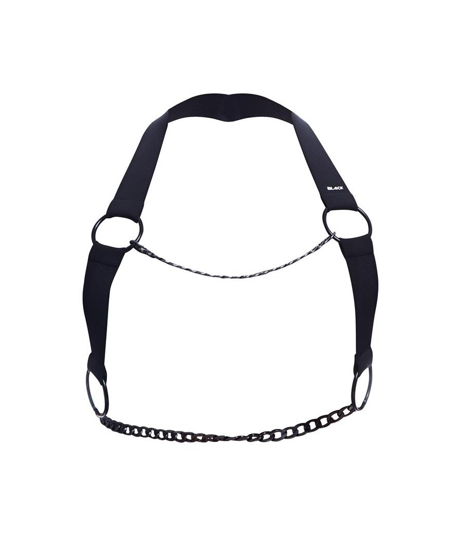 Chaîne noire harnais de poitrine