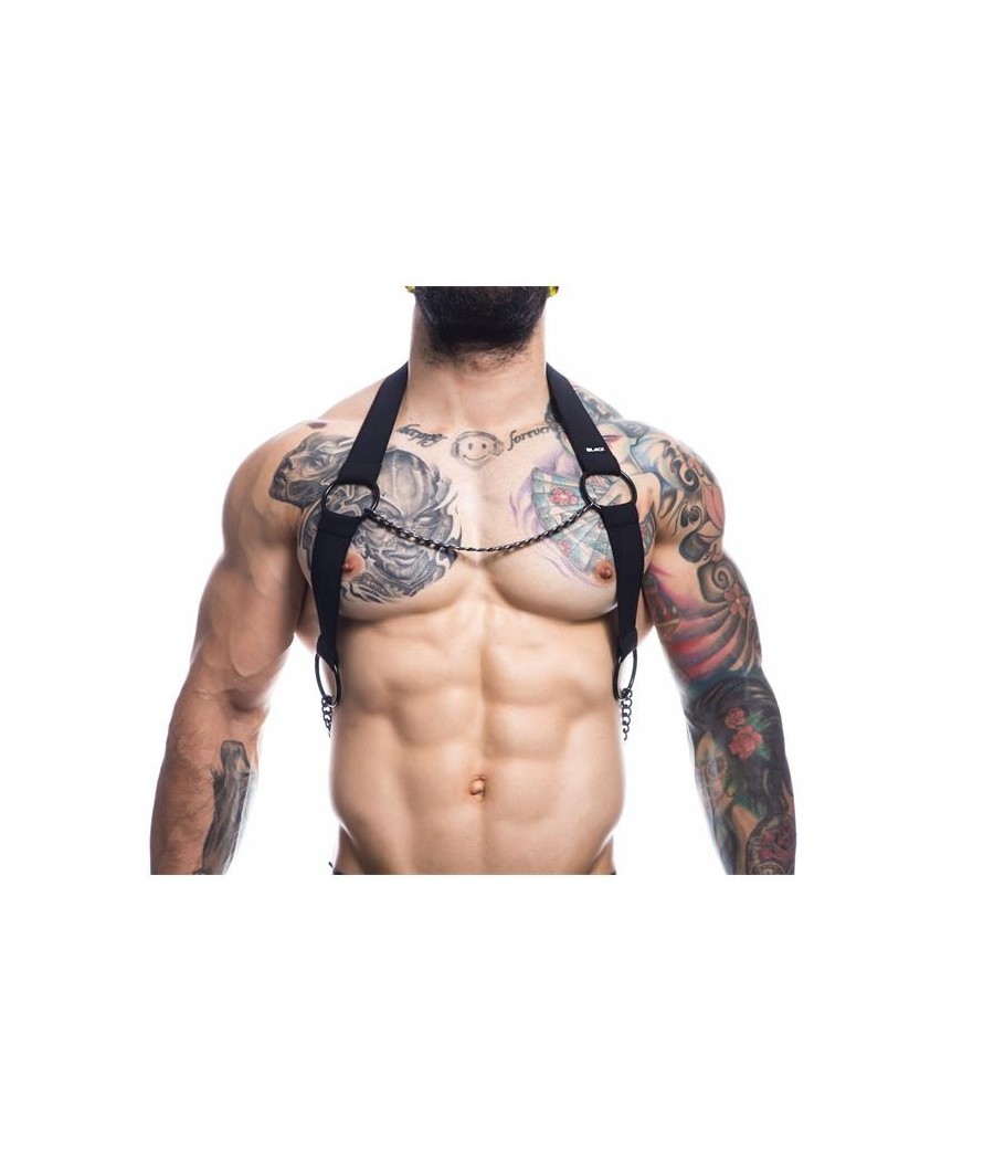 Chaîne noire harnais de poitrine