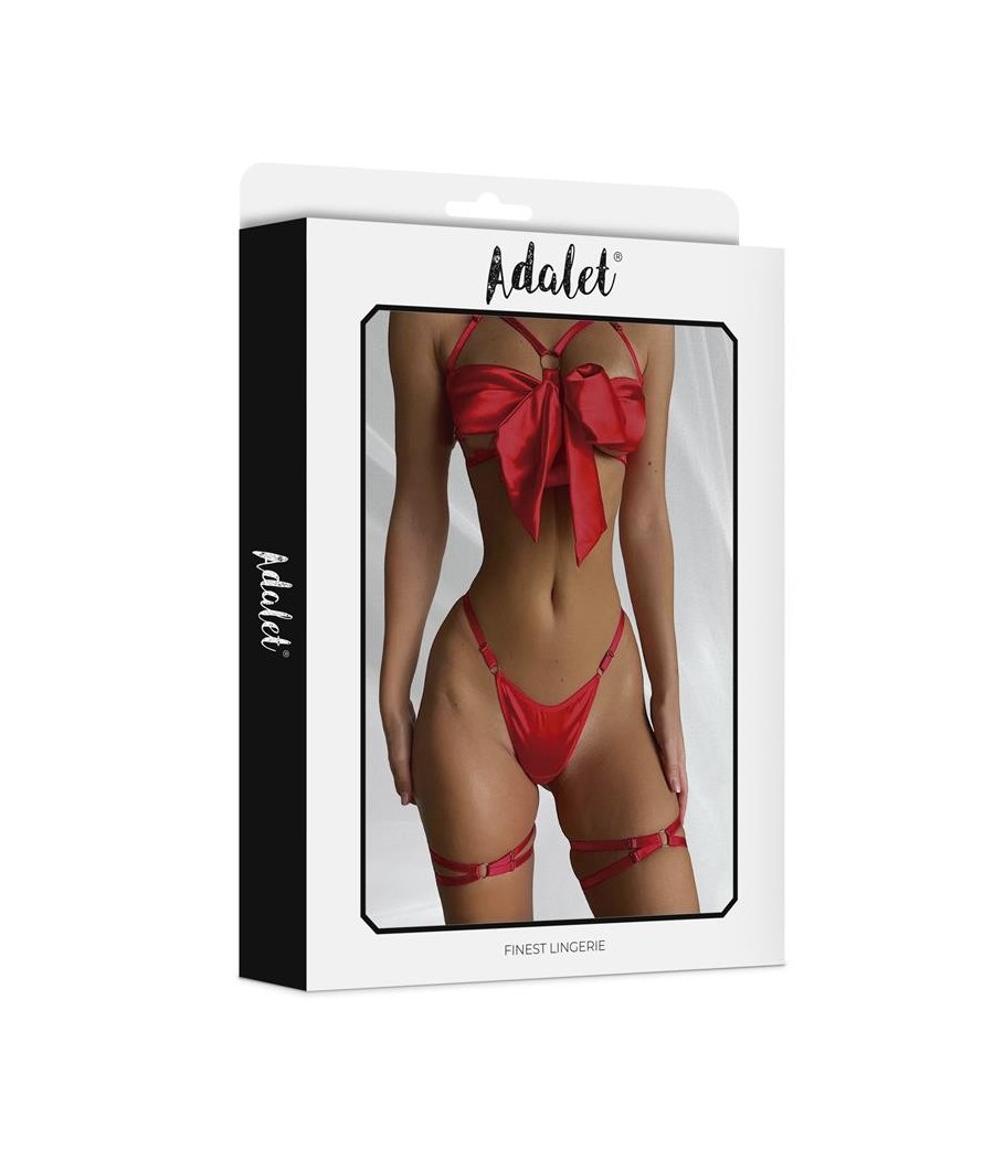 Riley Set soutien-gorge avec lacet, Tanga et jarretière