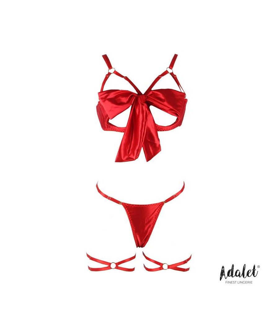 Riley Set soutien-gorge avec lacet, Tanga et jarretière