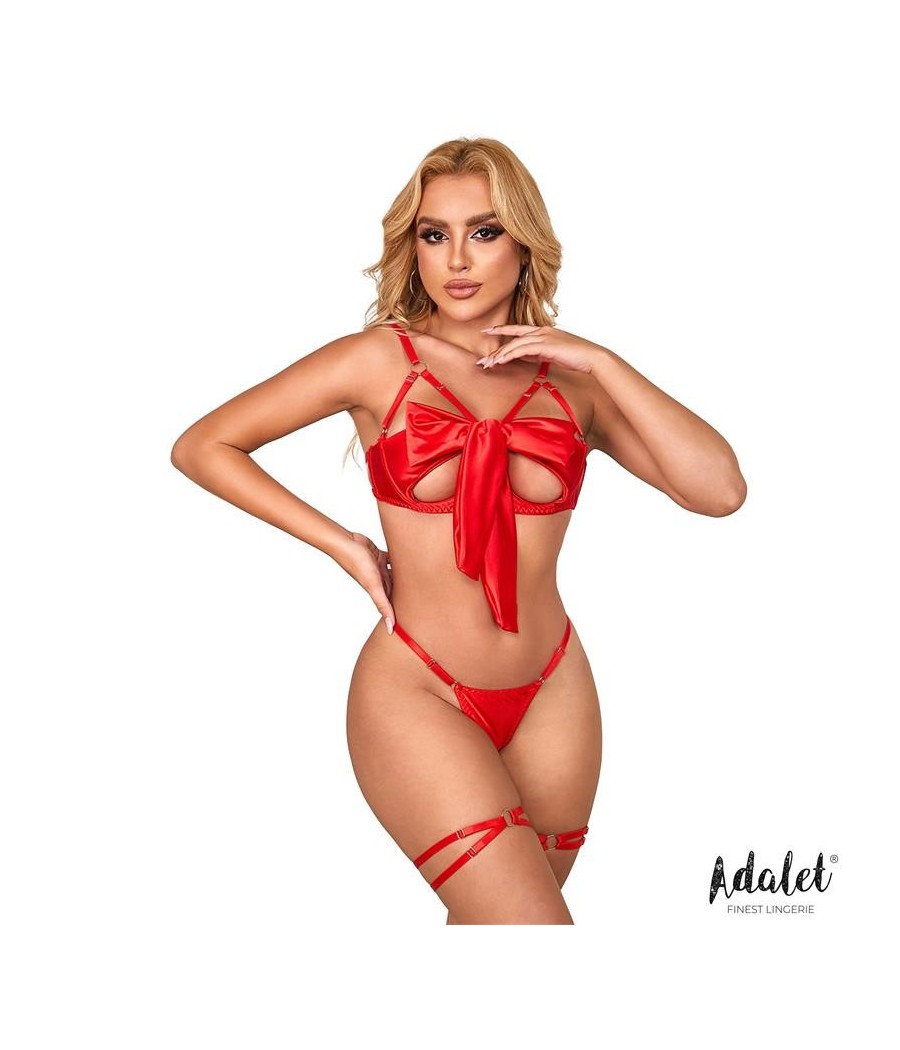 Riley Set soutien-gorge avec lacet, Tanga et jarretière