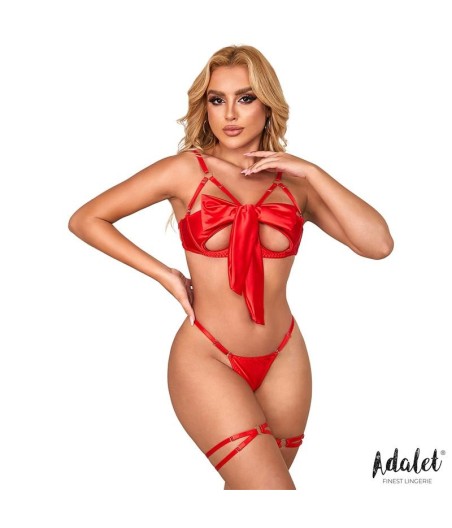 Riley Set soutien-gorge avec lacet, Tanga et jarretière