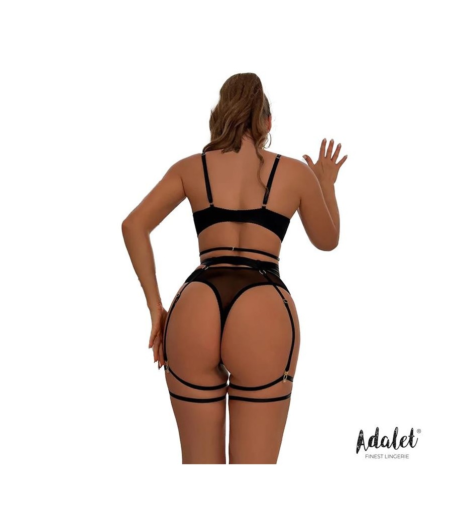 Ellie Set soutien-gorge, Tanga, jarretelle et jarretière