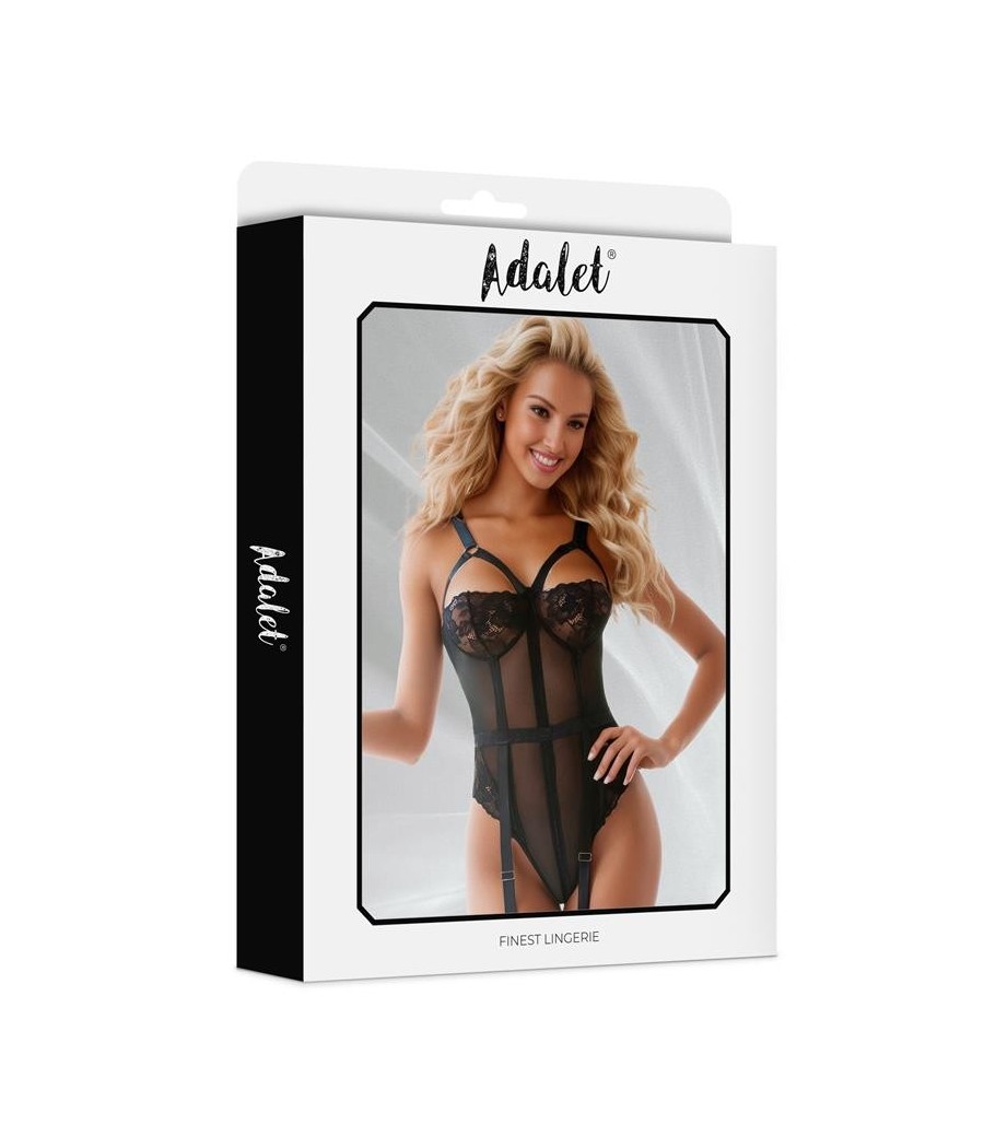 Ariana body avec la jarretelle rouge