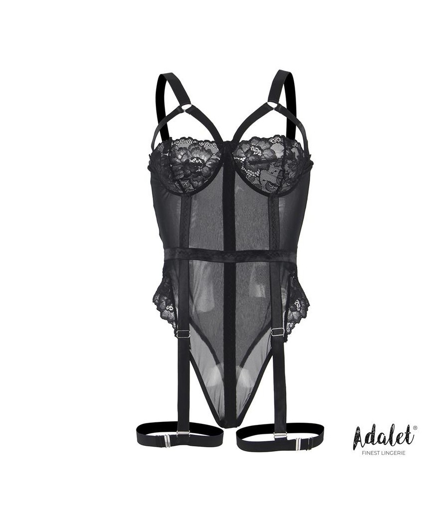 Ariana body avec la jarretelle rouge