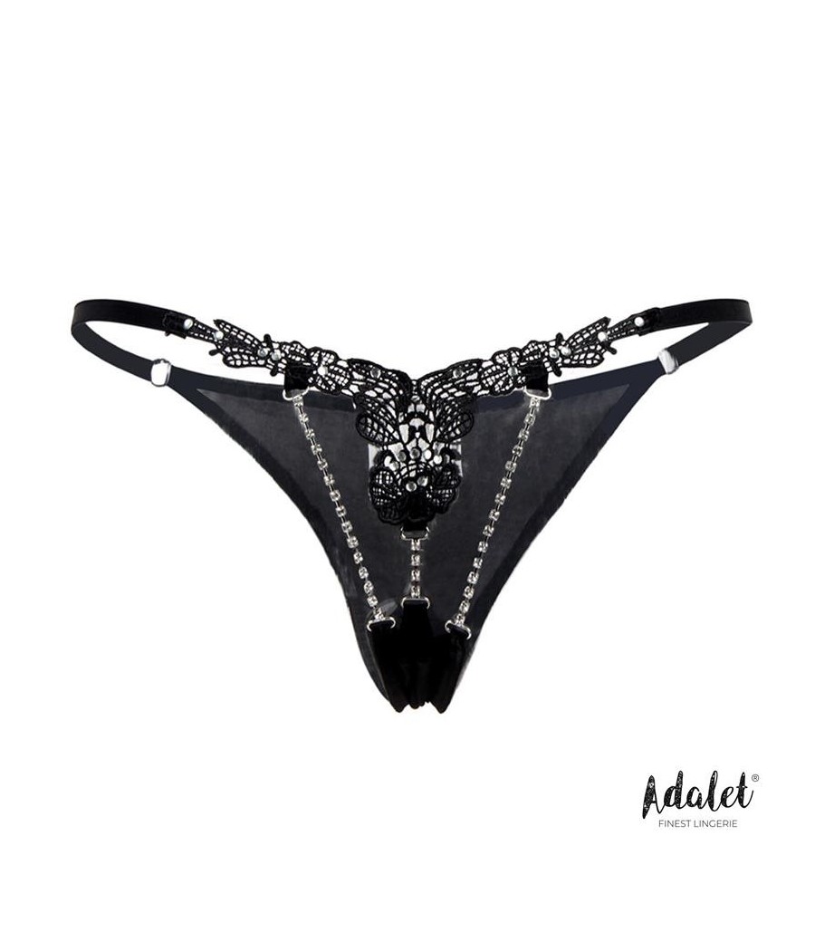 Emillie Tanga de dentelle avec pierres