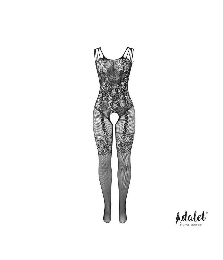 Lana Bodystocking entrejambe ouverte et forme florale
