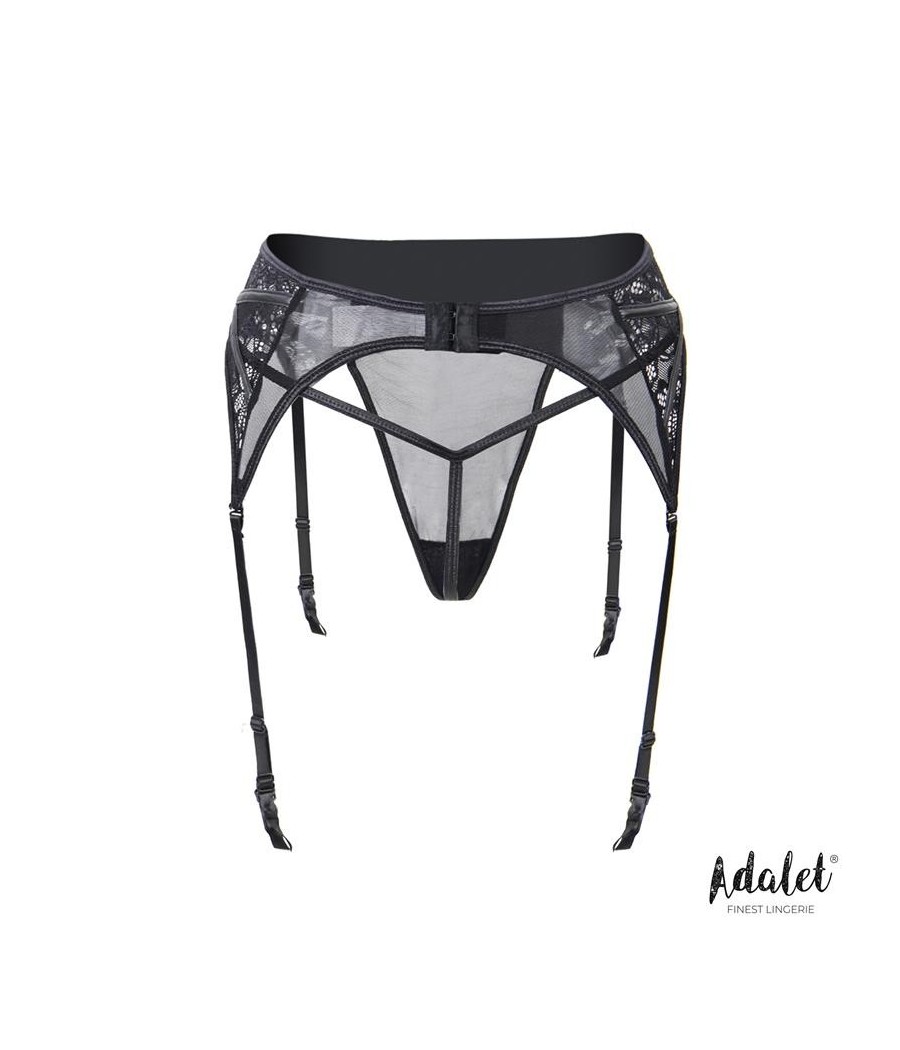 Luva Ensemble de jarretelle avec dentelle florale et Tanga
