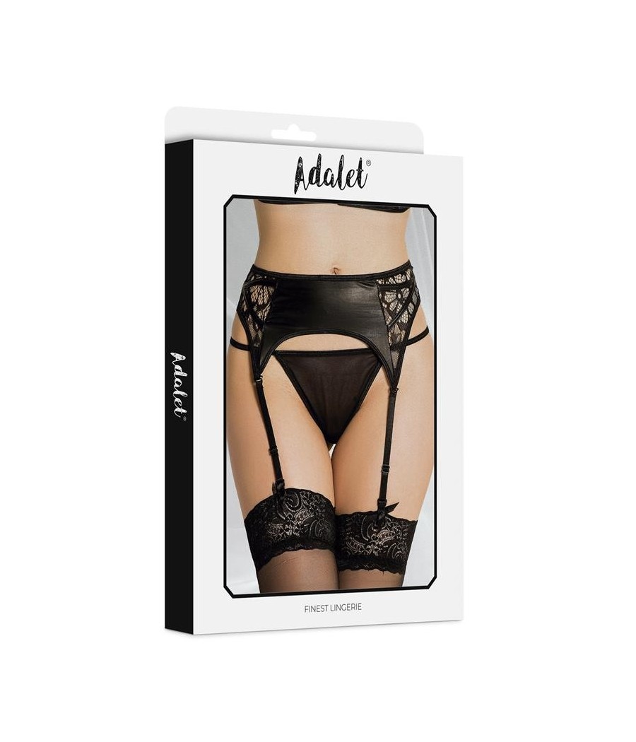 Luva Ensemble de jarretelle avec dentelle florale et Tanga