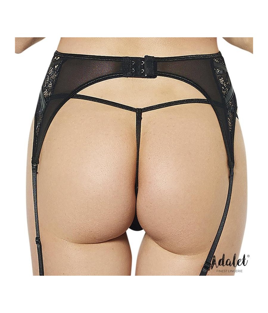 Luva Ensemble de jarretelle avec dentelle florale et Tanga