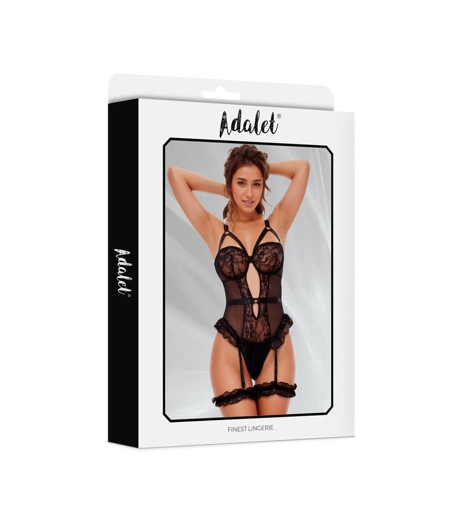 Zoa teddy avec jarretelle et jarretière