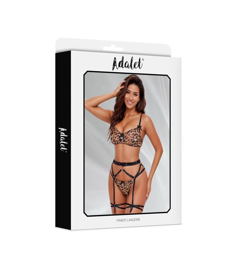 Ensemble Helena soutien-gorge, string, porte-jarretelles