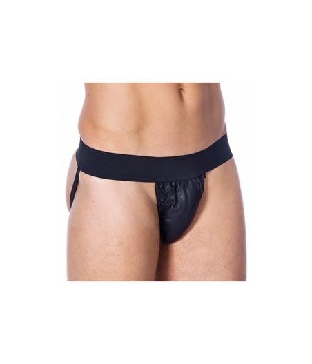 Slip de Cuir Couleur Noir