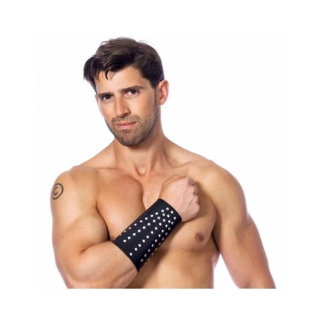 manchette cuir avec cloux reglable