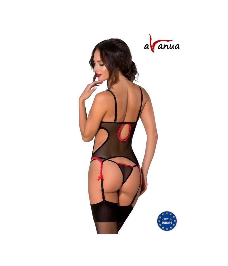 DURU corset Noir/rouge