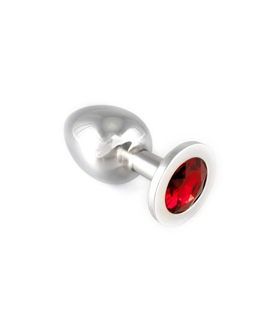 Plug Anal acier Inoxidable rouge