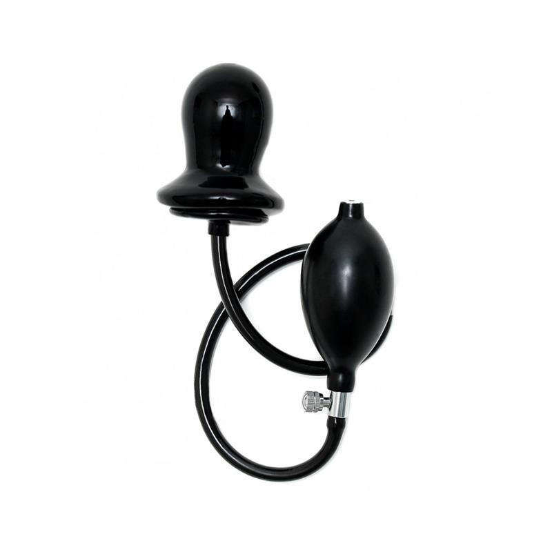 Plug gonflable en latex noir