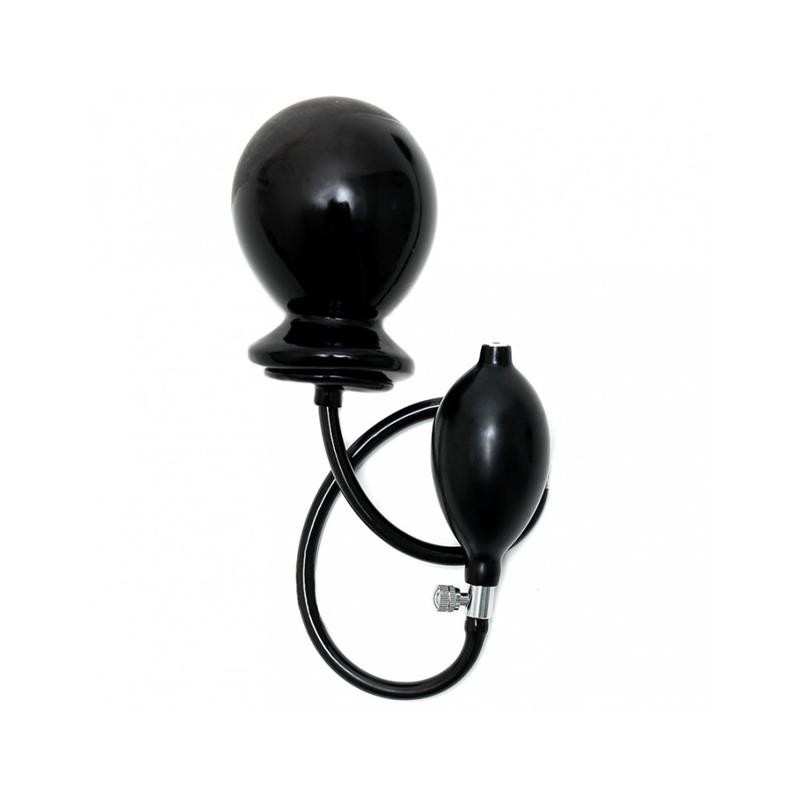 Plug gonflable en latex noir