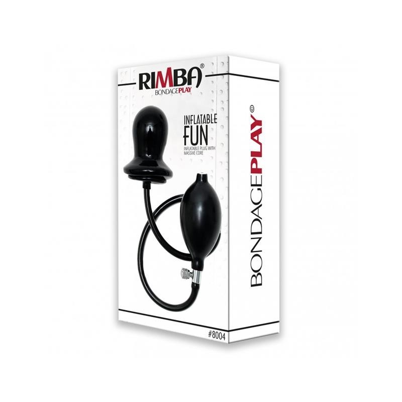 Plug gonflable en latex noir