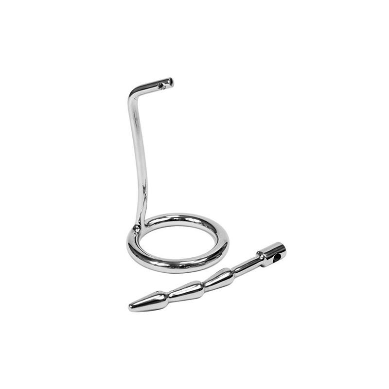 Prise Castidad pénis avec cadenas acier Inoxidable