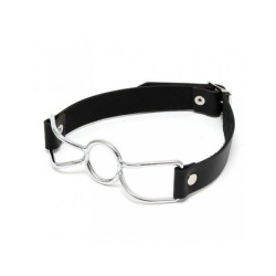 baillon forme Anneau Metal et cuir