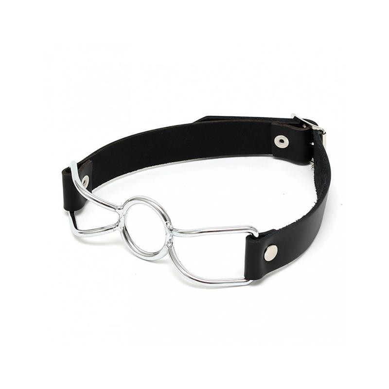 baillon forme Anneau Metal et cuir