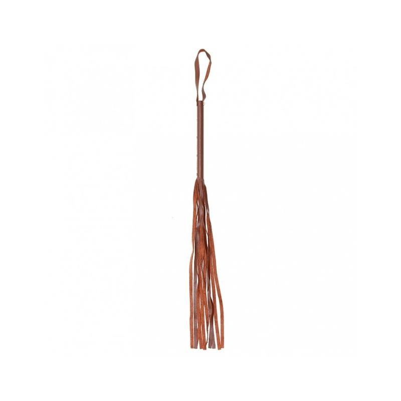 fouet Cuir Marron 62cm