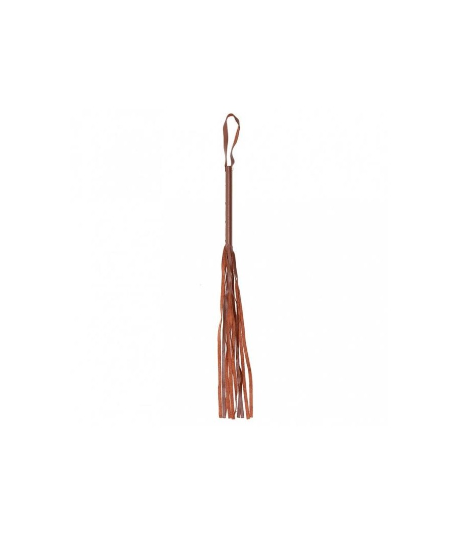 fouet Cuir Marron 62cm