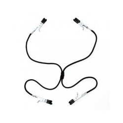 pinces à tétons et vagin noir élastique