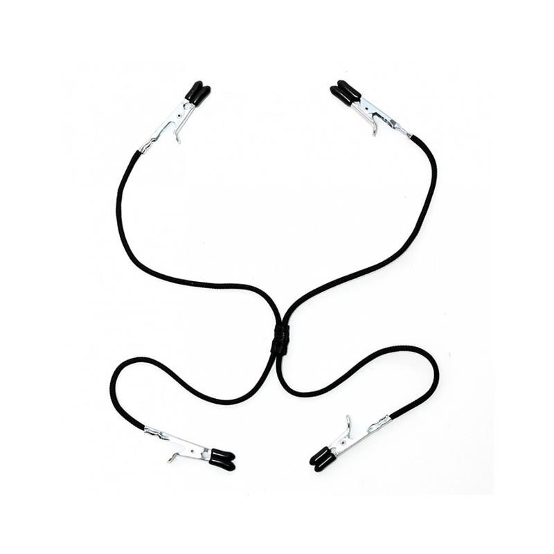 pinces à tétons et vagin noir élastique