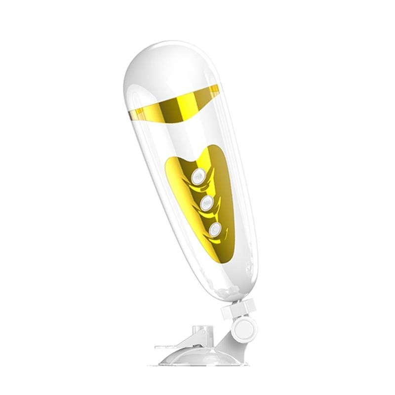 Masturbateur Sallet blanc et dorée Vagin