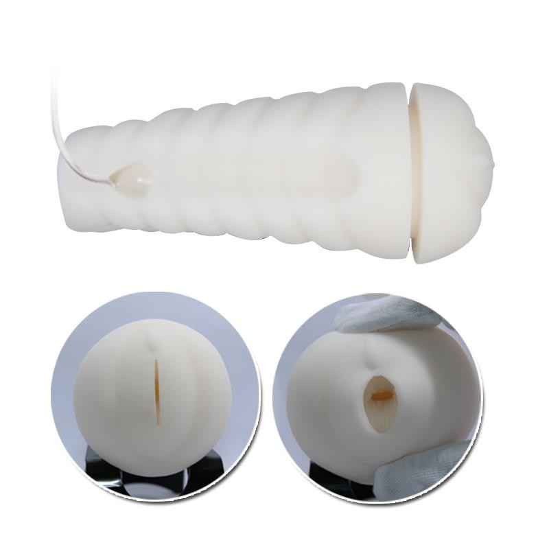 Masturbateur Sallet blanc et dorée Vagin