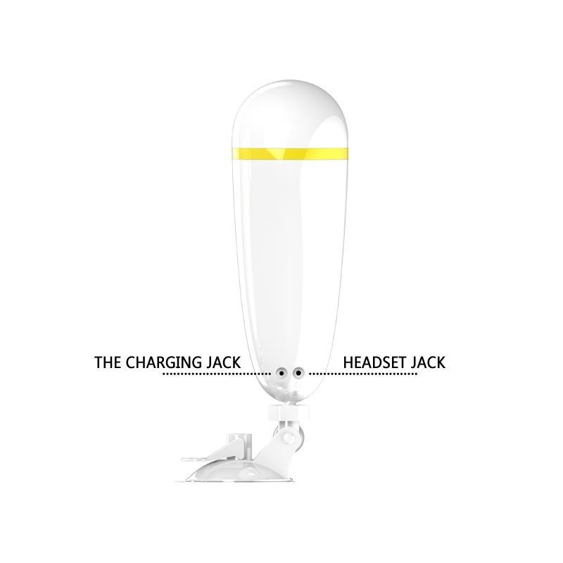 Masturbateur Sallet blanc et dorée Vagin